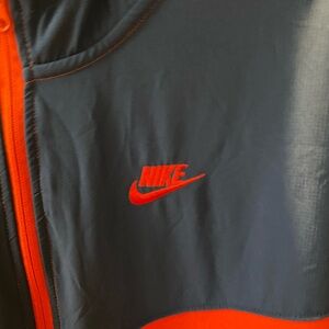 Nike Hoody Sweater with Zipper Blue/Red Sz 4xl Men’s